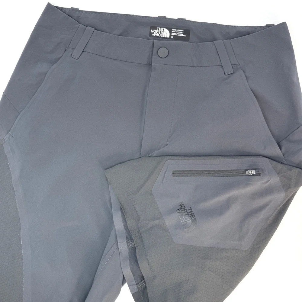 The North Face Mens Gray Technical Hiking Shorts Size 30 Zip Cargo‎ Pocket